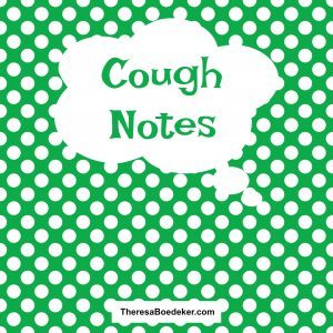 Cough Notes | Episode 42 of Life as it Comes. It took 5 days for my husband to recover from the flu. When he got up, he was walking so slow I wasn't sure he was even moving. In the time it took him to get out of bed and arrive at the table, I was able to make dinner from scratch, as well as whip up a peach pie.