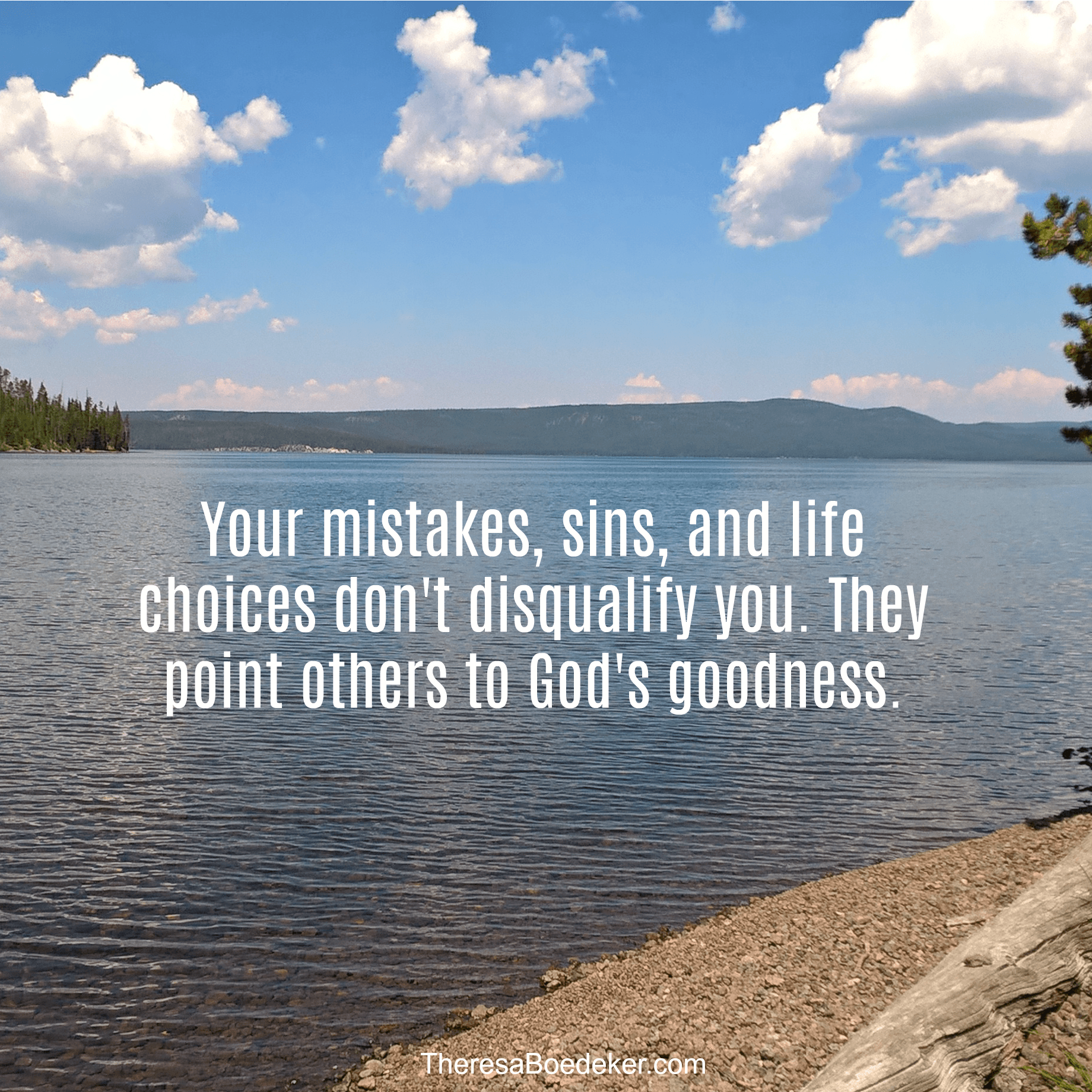 We have this false notion that God uses only nearly perfect people. The truth is that your mistakes and sins don't disqualify you, they point others to God's goodness.